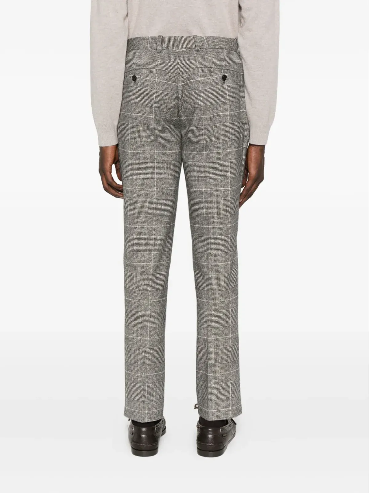 Circolo 1901 check-pattern cotton-blend trousers - Black - 画像4