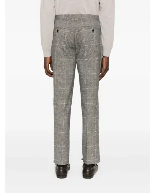 Circolo 1901 check-pattern cotton-blend trousers - Black - サムネイル4