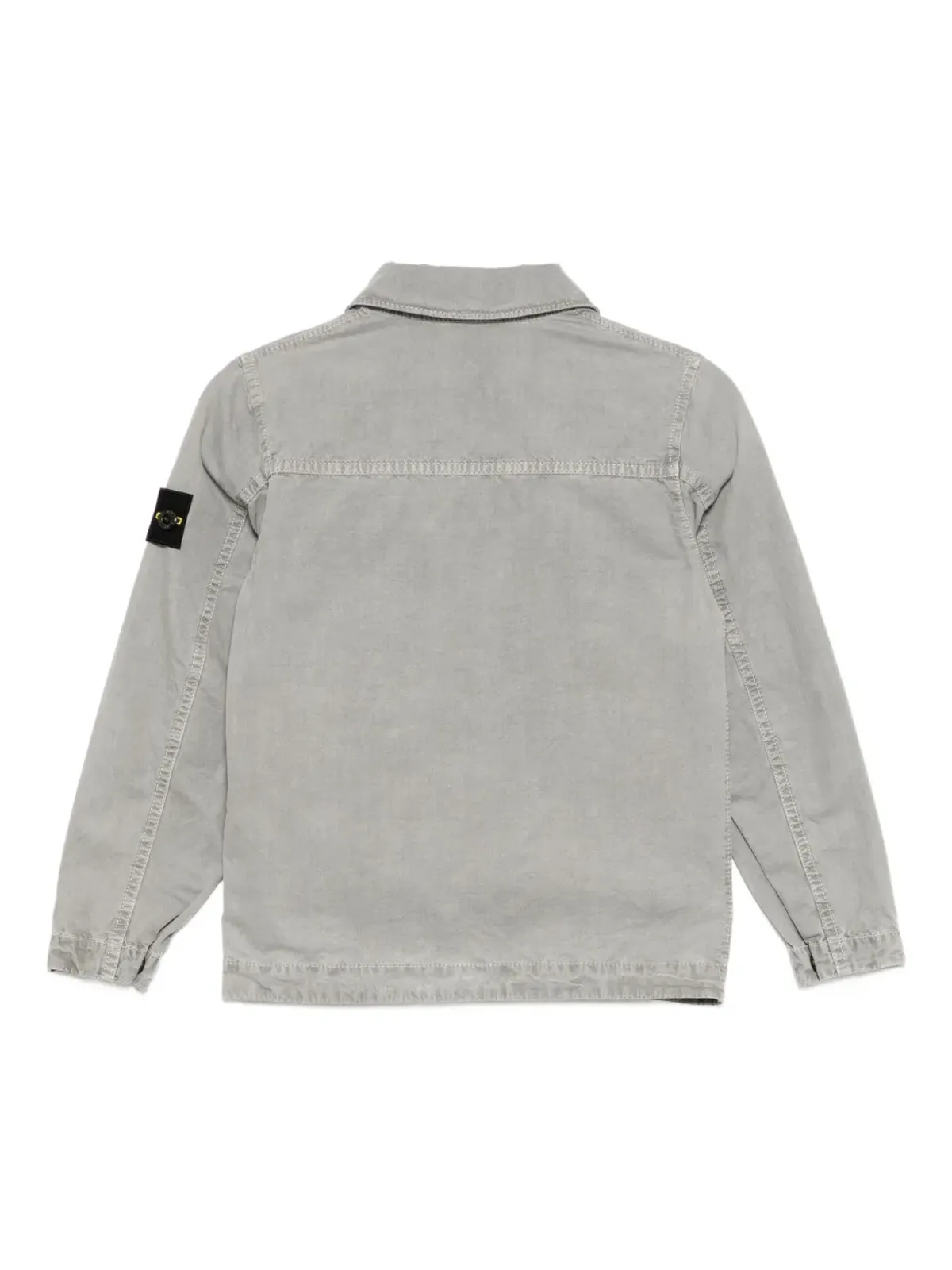 Stone Island Junior ロゴパッチ付きデニムジャケット - 画像2
