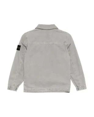 Stone Island Junior ロゴパッチ付きデニムジャケット - サムネイル2