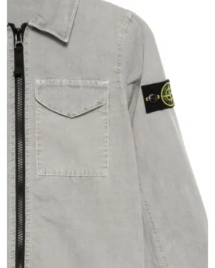 Stone Island Junior ロゴパッチ付きデニムジャケット - サムネイル3