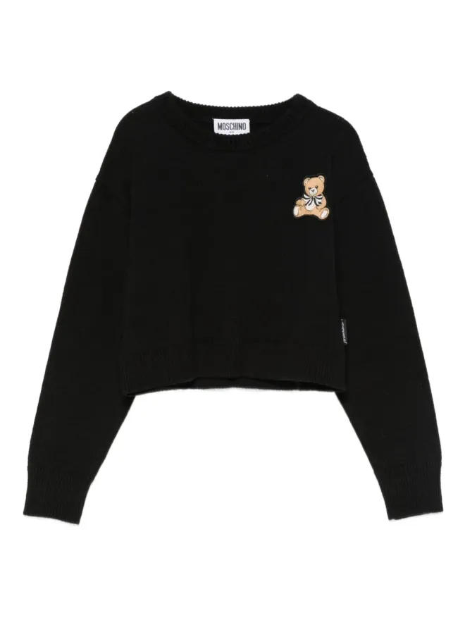 Moschino Kids Moschino Kids テディベアアップリケ付きセーターの商品画像