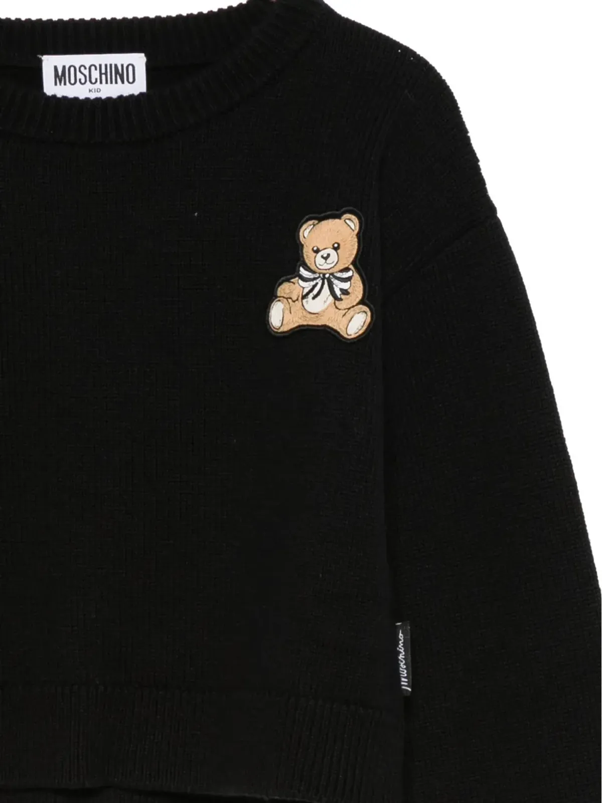Moschino Kids テディベアアップリケ付きセーター - 画像3