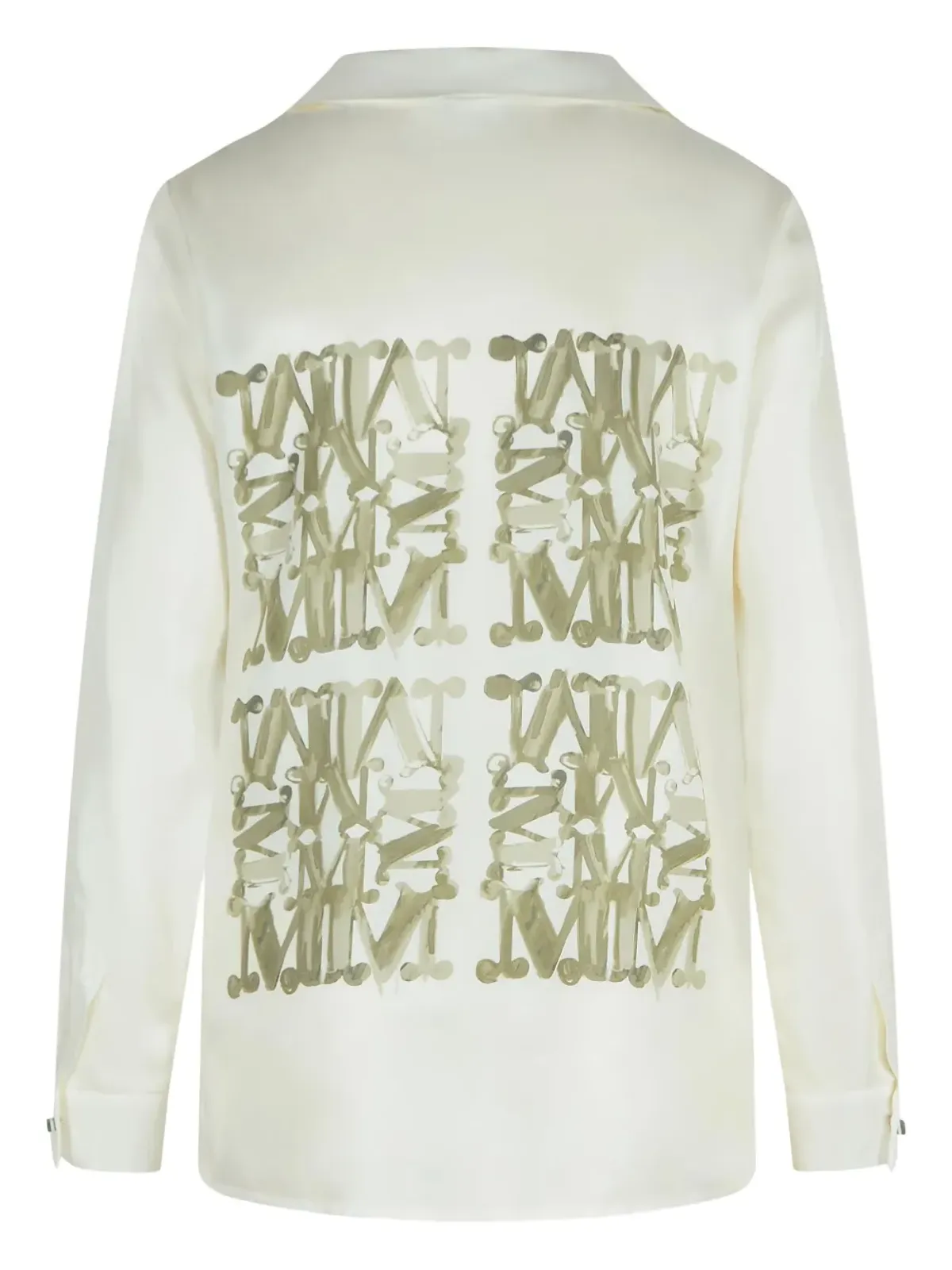 Max Mara モノグラムプリント シルクシャツ - 画像2