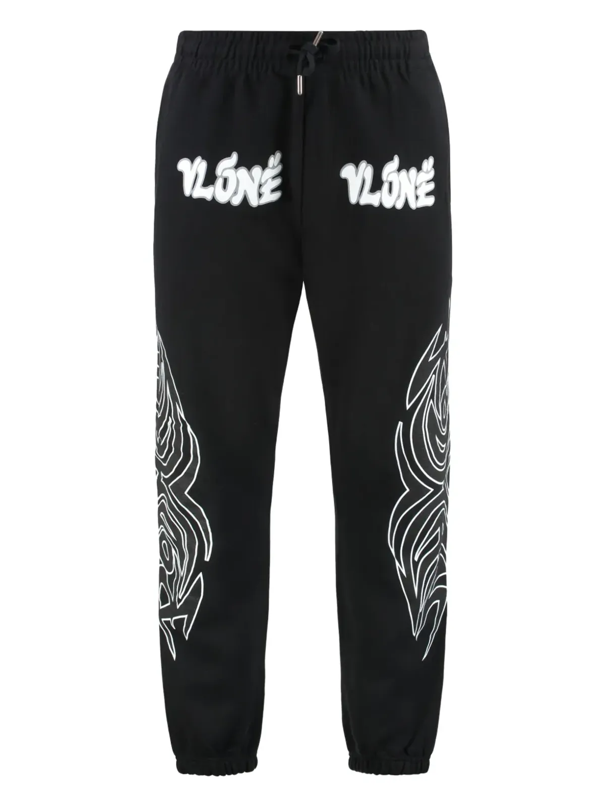 Vlone グラフィックプリント 裾リブ付きスウェットパンツ - 画像1