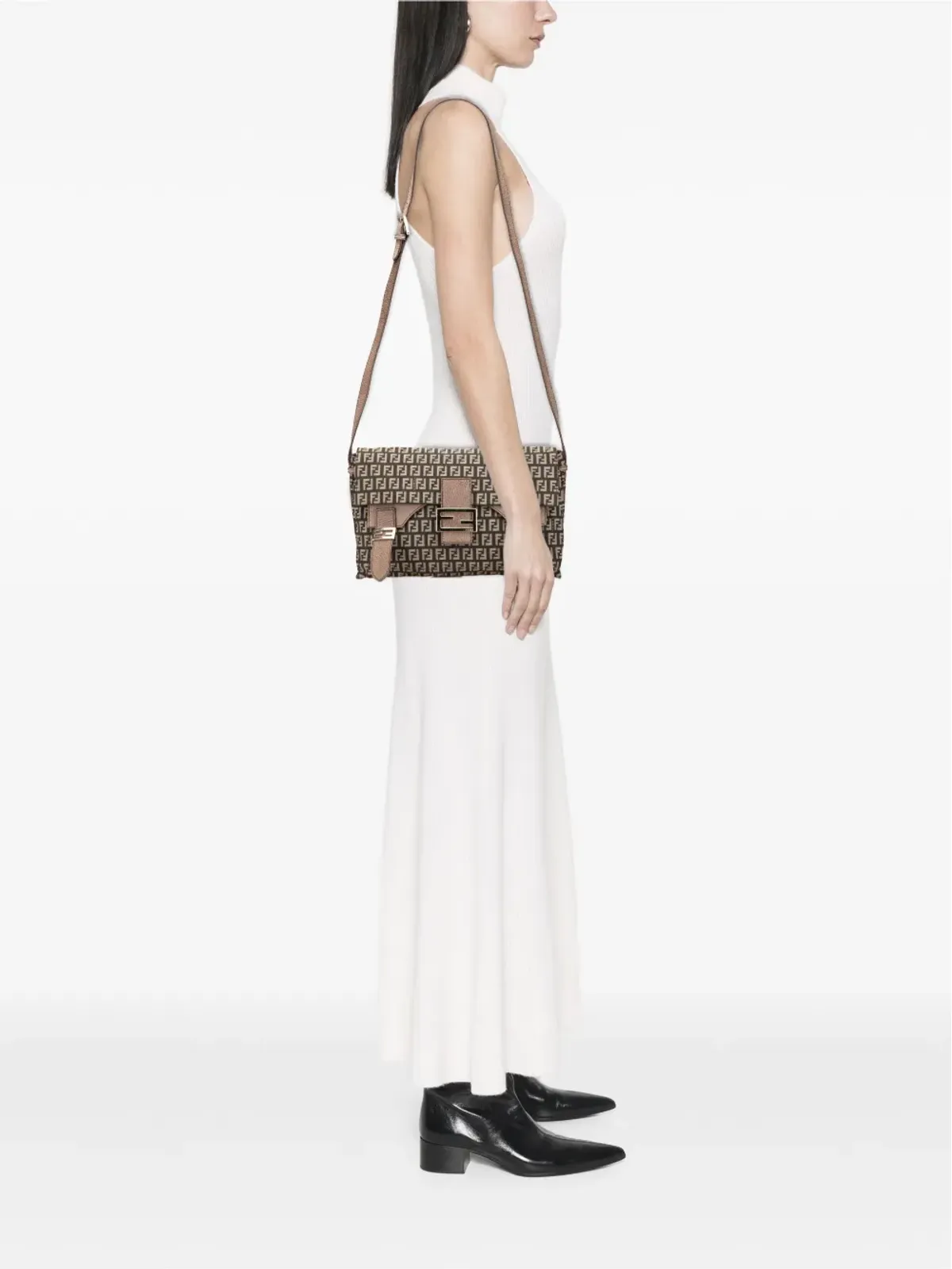 Fendi Pre-Owned ズキーノ キャンバス スウィーティ クロスボディバッグ - 画像2