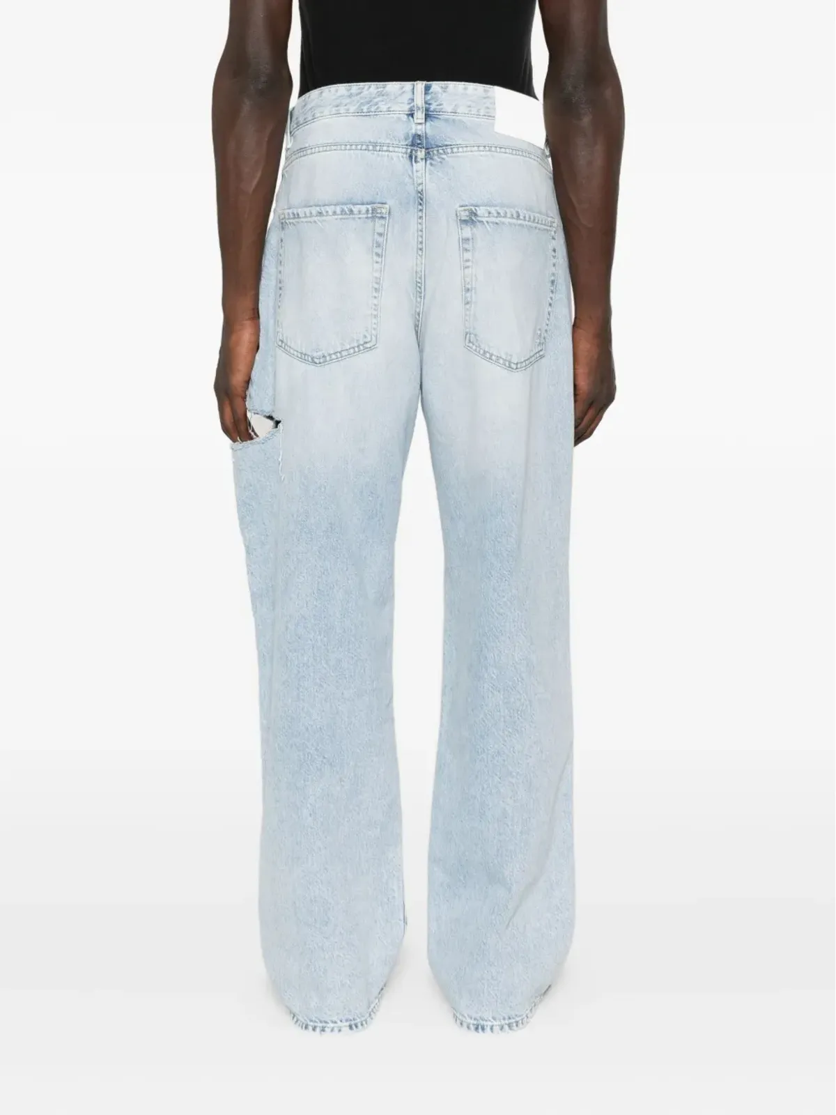 ICON DENIM ダメージ加工デニムジーンズ - 画像4