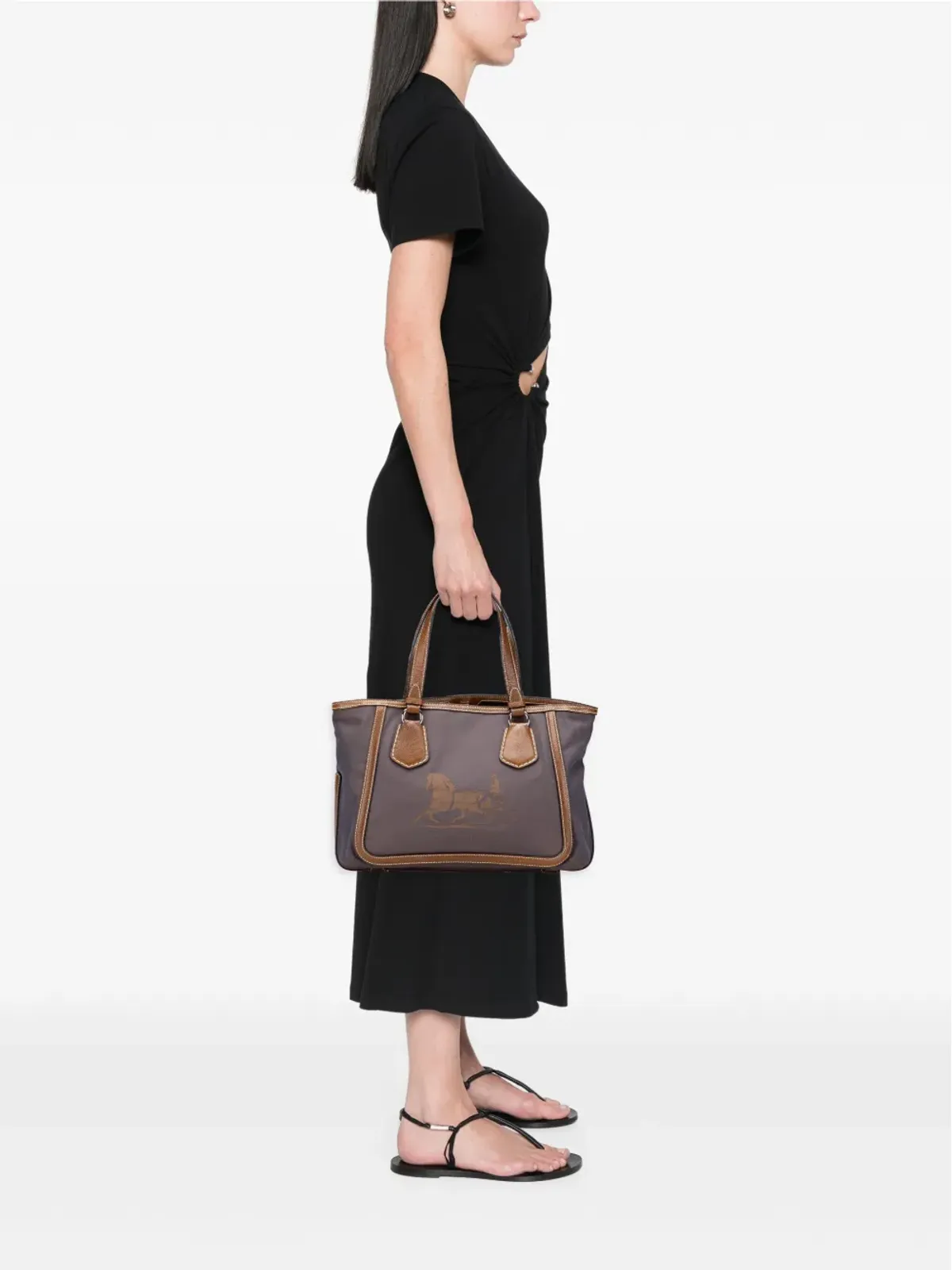 Celine Pre-Owned キャンバス地キャリッジ トートバッグ - 画像2