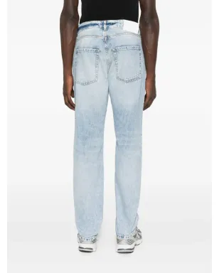 ICON DENIM light-wash five-pocket denim jeans - Blue - サムネイル4