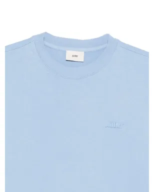 Autry 刺繍ロゴ コットン Tシャツ ブルー - サムネイル3