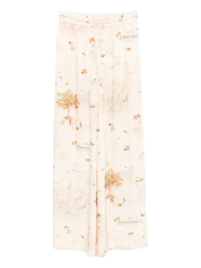 Zimmermann ZIMMERMANN ドローストリング・ストレートレッグパンツの商品画像