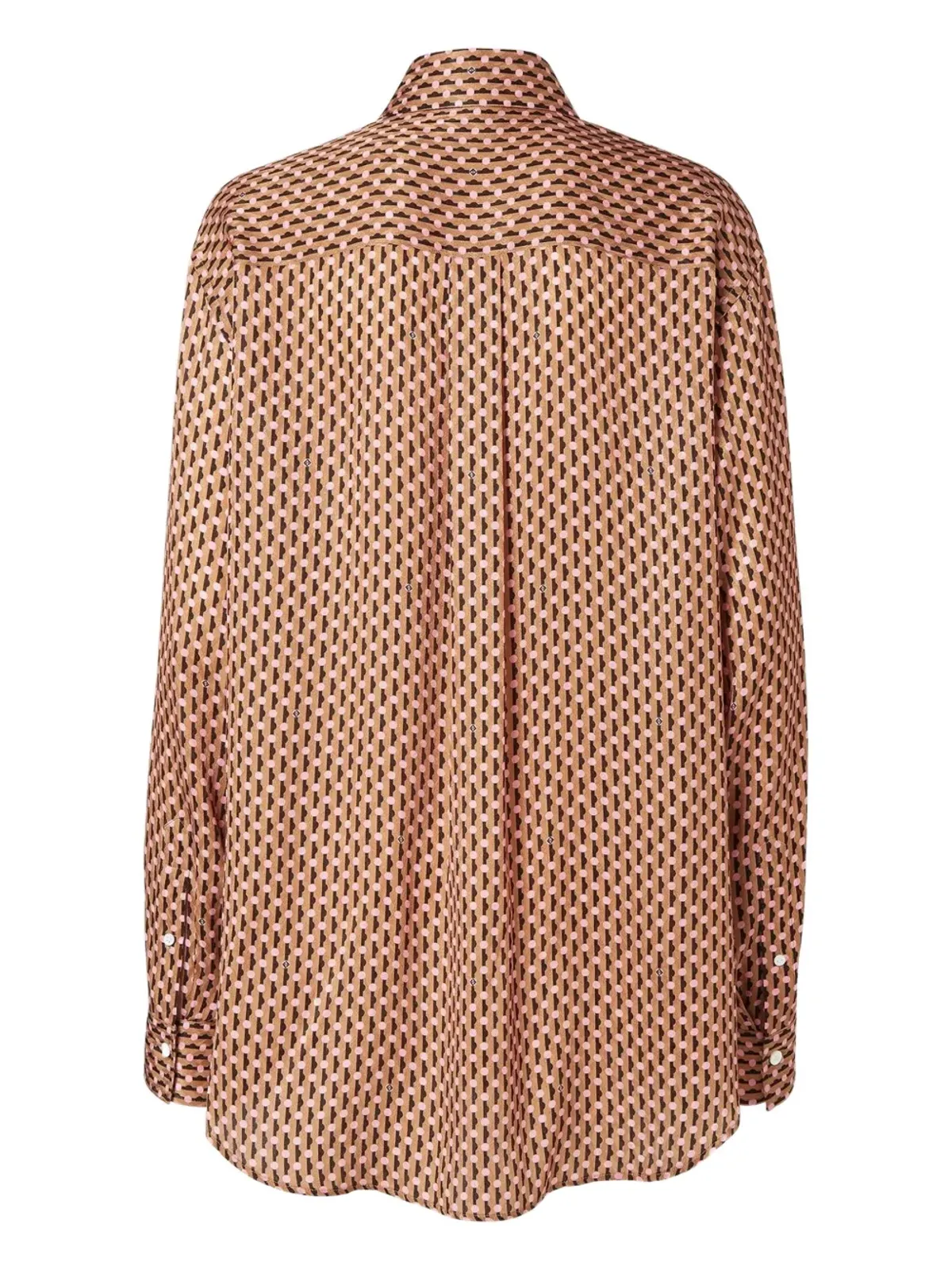 FENDI ドットジャカード シルク シャツ - 画像2