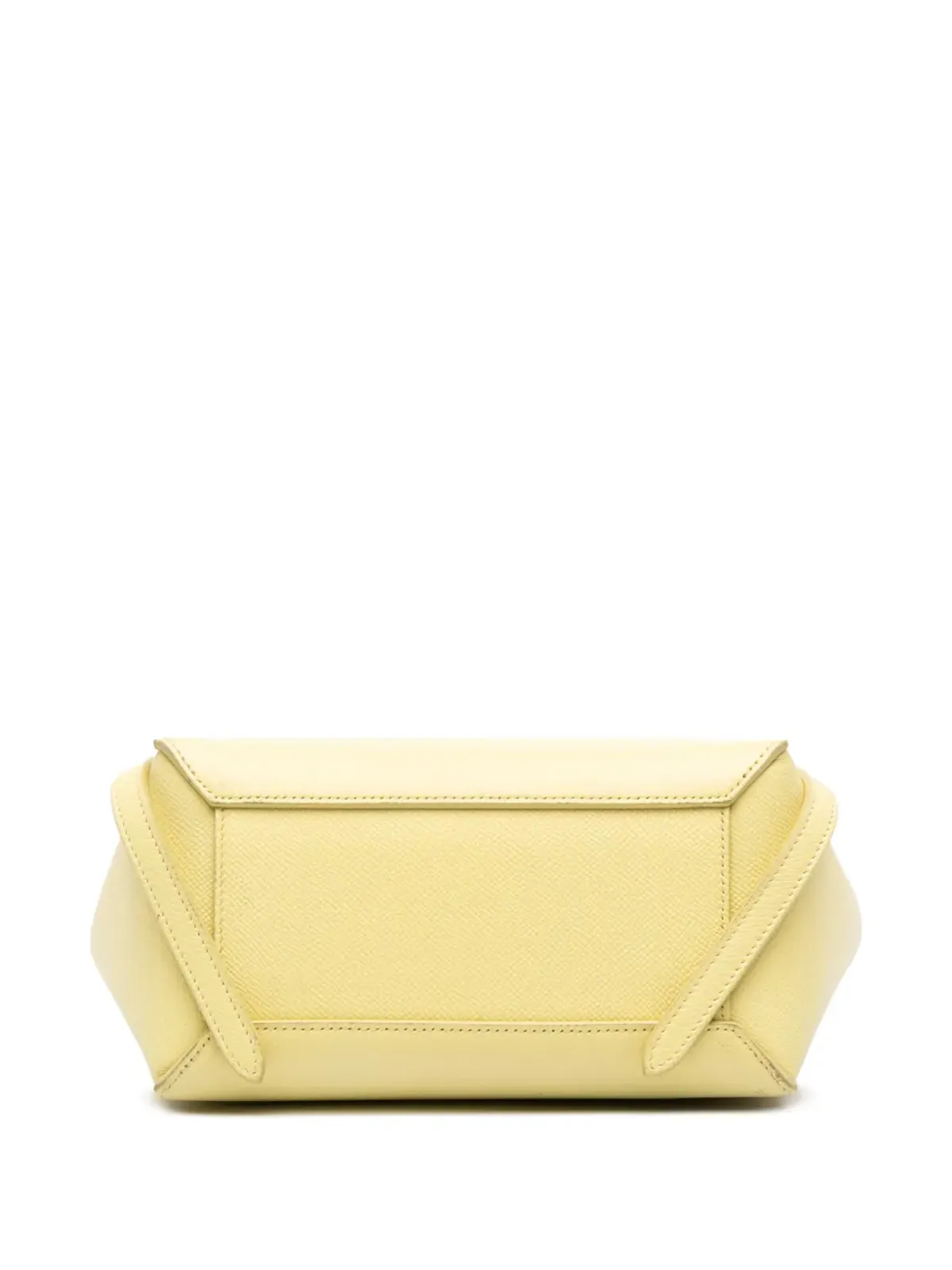 Celine Pre-Owned 2018 Nano Grained Calfskin ベルトバッグ サッチェル - Yellow - 画像4