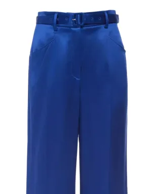 Gabriela Hearst belted straight-leg trousers - Blue - サムネイル2