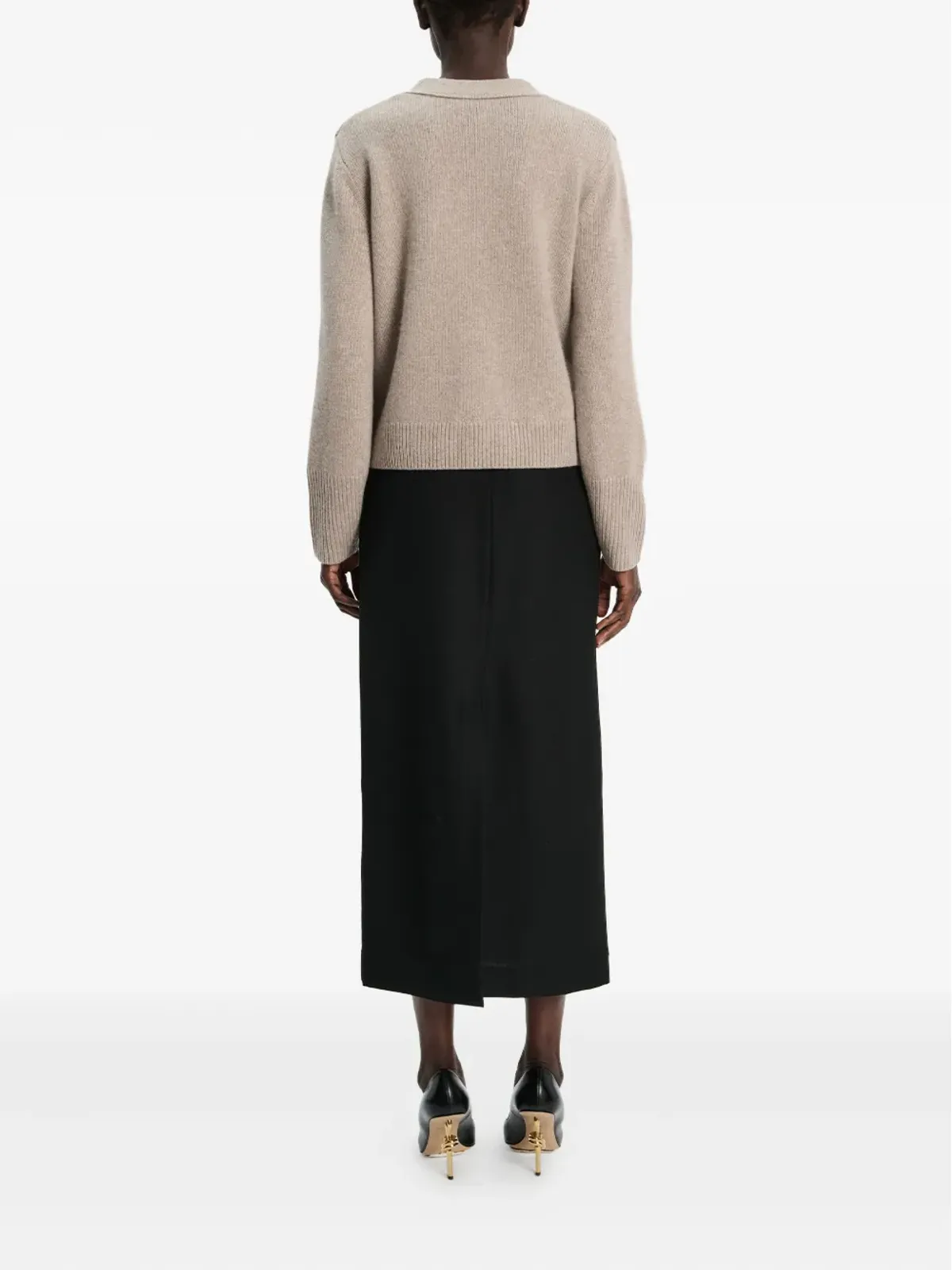 arch4 Janelle patch-pocket button cardigan - Black - 画像4