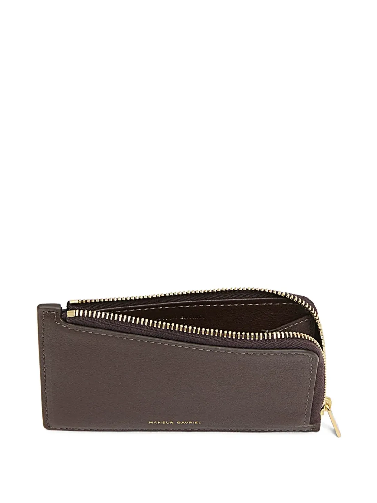 Mansur Gavriel ロゴプリント レザー ウォレット（ブラウン） - 画像3