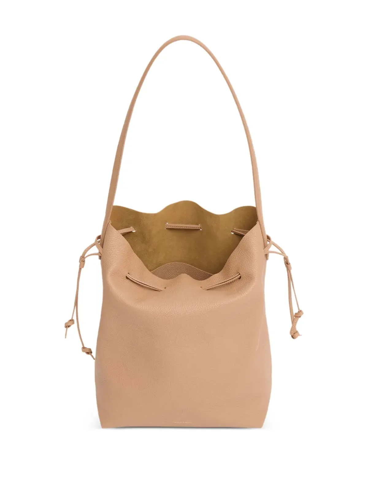 Mansur Gavriel カバス レザー ドローストリング バケットバッグ - 画像3