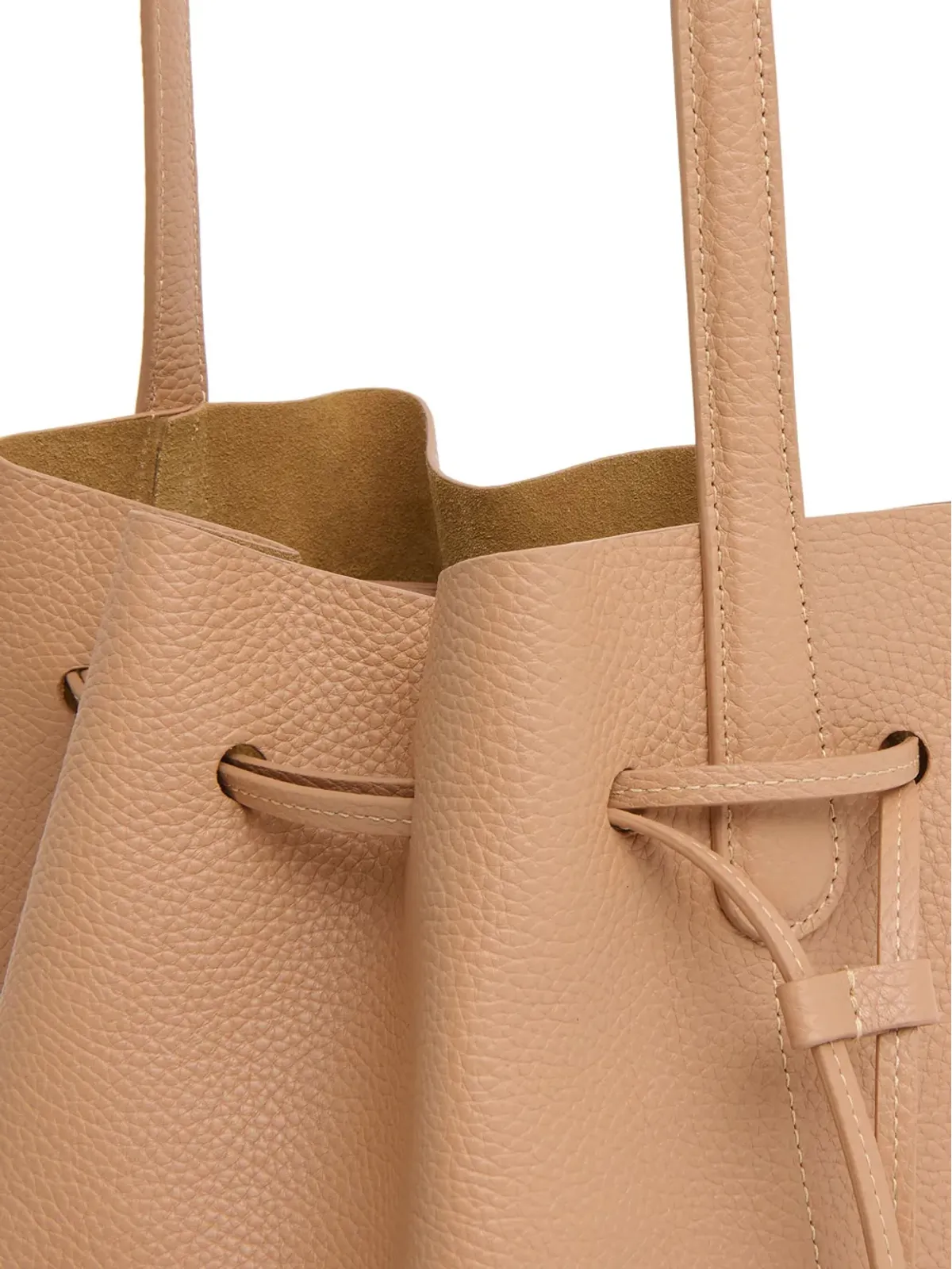Mansur Gavriel カバス レザー ドローストリング バケットバッグ - 画像4