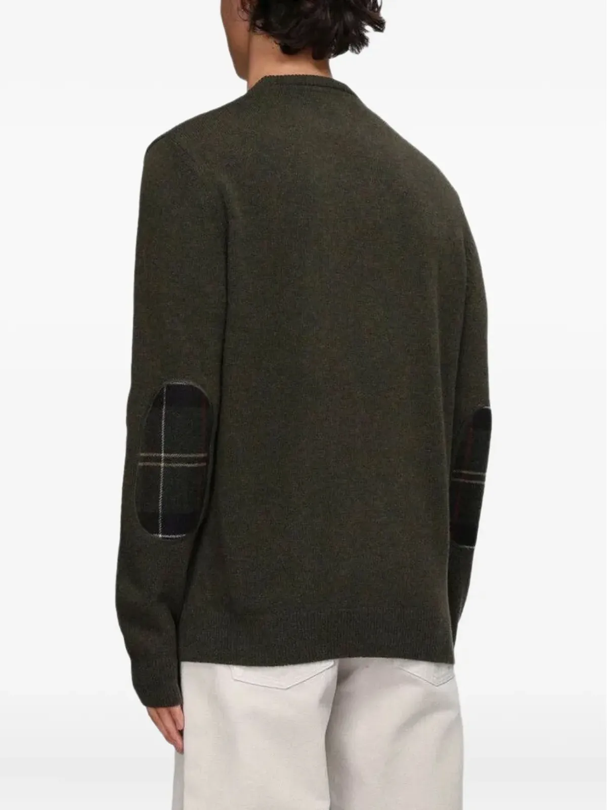 Barbour エルボーパッチ付きウールセーター - 画像2