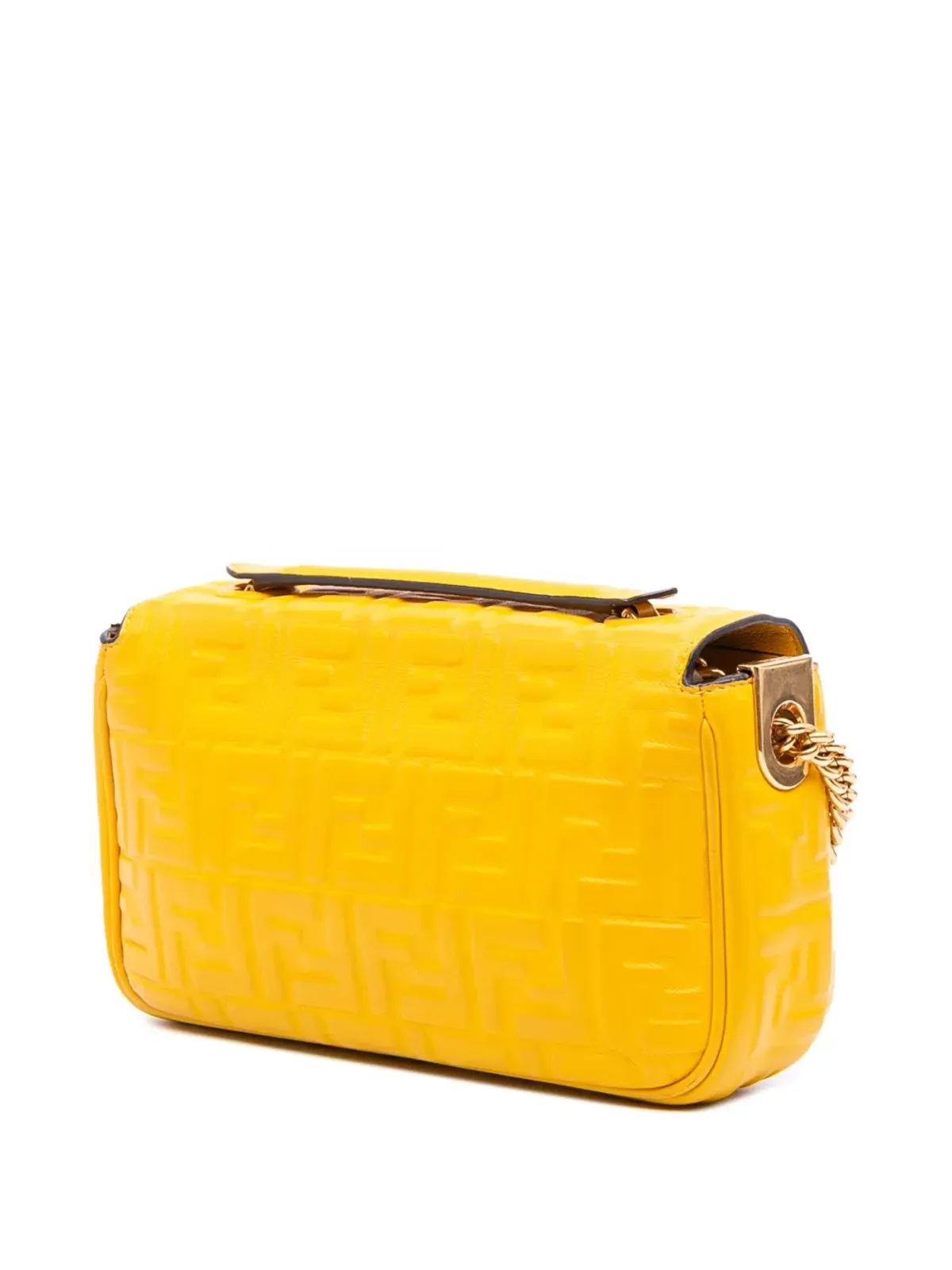Fendi Pre-Owned Zucca エンボスチェーン ミディ バゲット ショルダーバッグ - 画像3