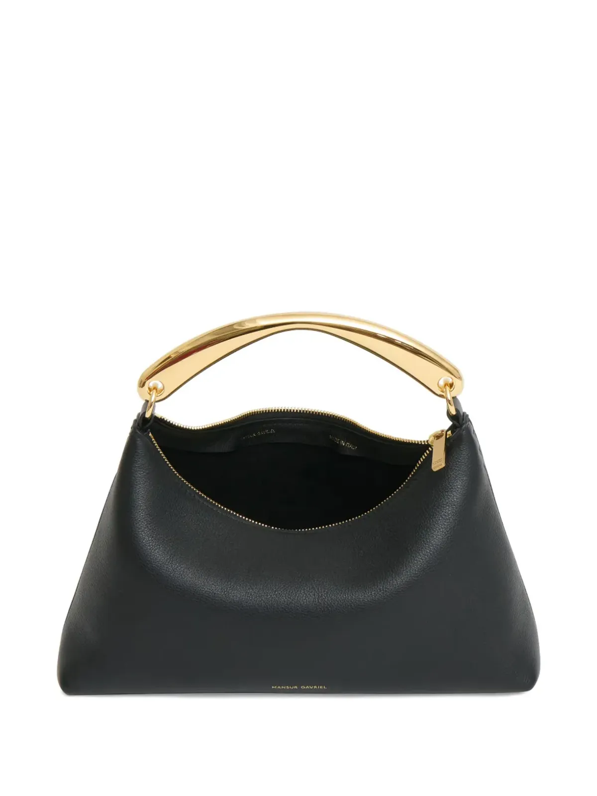 Mansur Gavriel メタルハンドルレザーショルダーバッグ - ブラック - 画像3