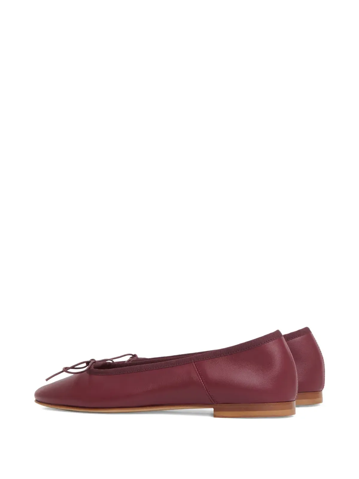 Mansur Gavriel ダンス ラムスキン ボウ バレリーナフラット - 画像3