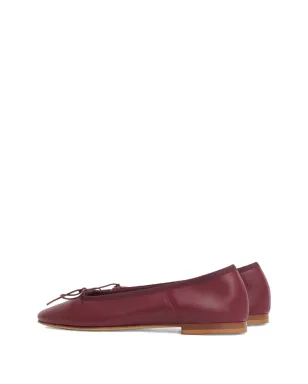 Mansur Gavriel ダンス ラムスキン ボウ バレリーナフラット - サムネイル3