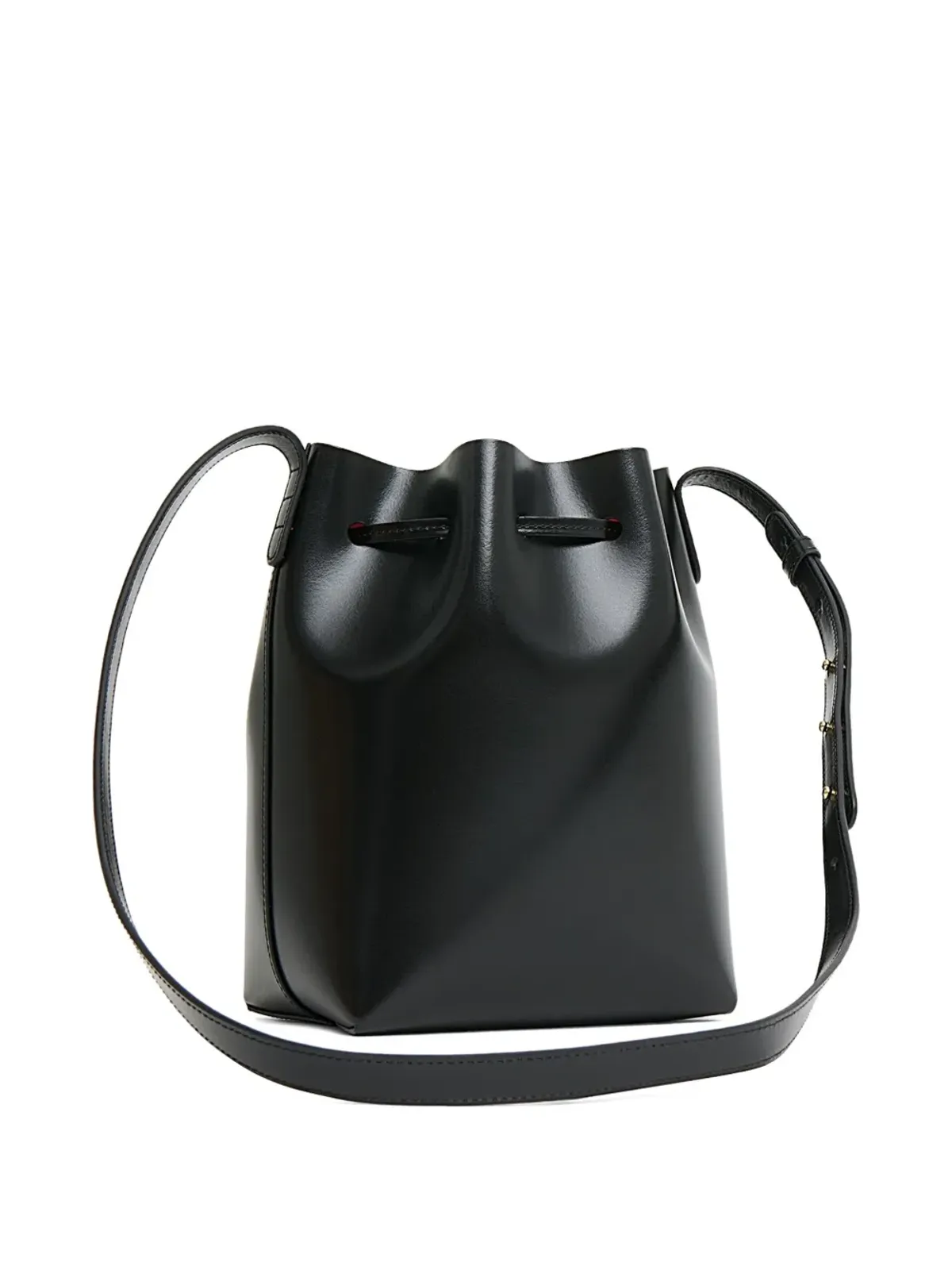 Mansur Gavriel ミニレザーバケットバッグ ブラック - 画像2