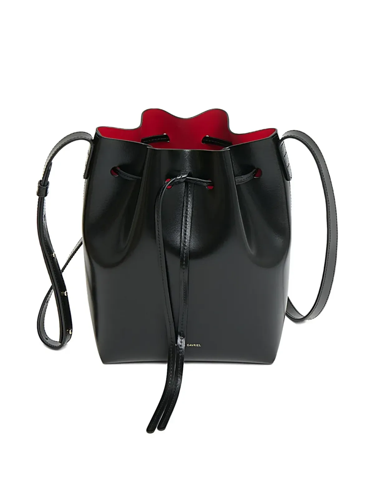 Mansur Gavriel ミニレザーバケットバッグ ブラック - 画像3