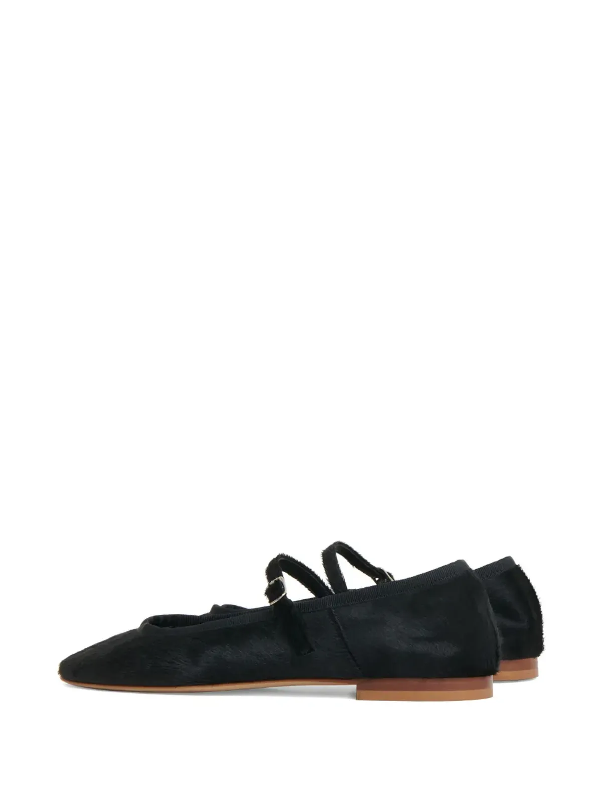 Mansur Gavriel ダンス カーフヘア バレエフラット（ブラック） - 画像3