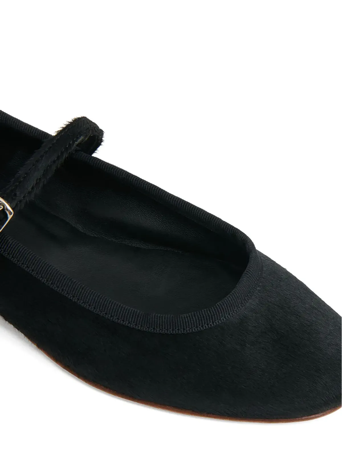 Mansur Gavriel ダンス カーフヘア バレエフラット（ブラック） - 画像4