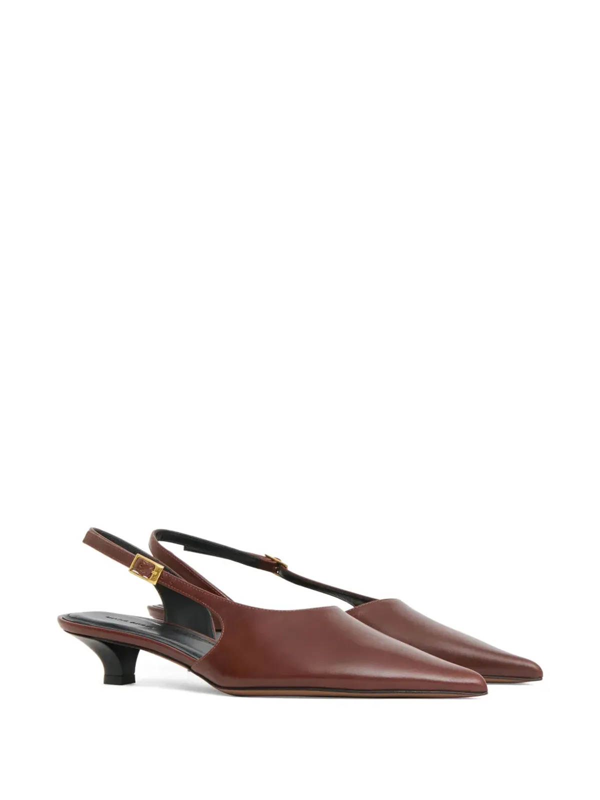 Mansur Gavriel アンナ サリンクバック ヒールパンプス レッド - 画像2