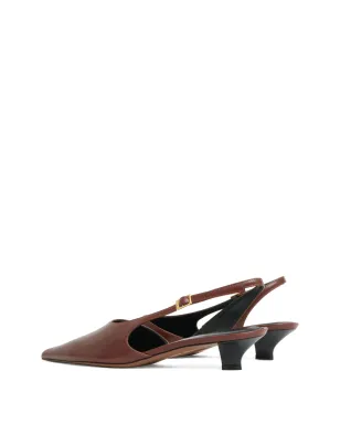 Mansur Gavriel アンナ サリンクバック ヒールパンプス レッド - サムネイル3