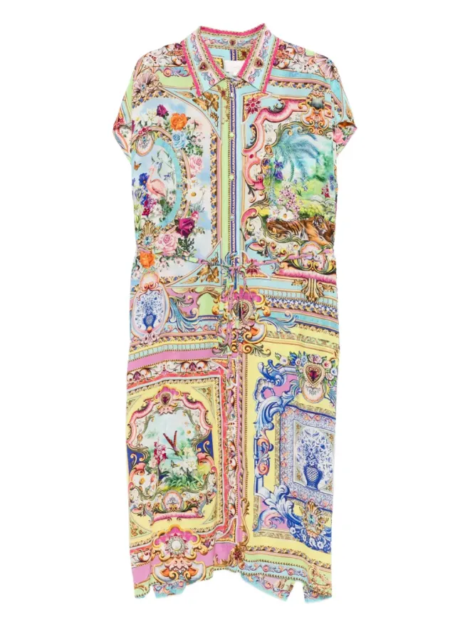 Camilla Camilla 花柄プリントのシャツミディドレスの商品画像