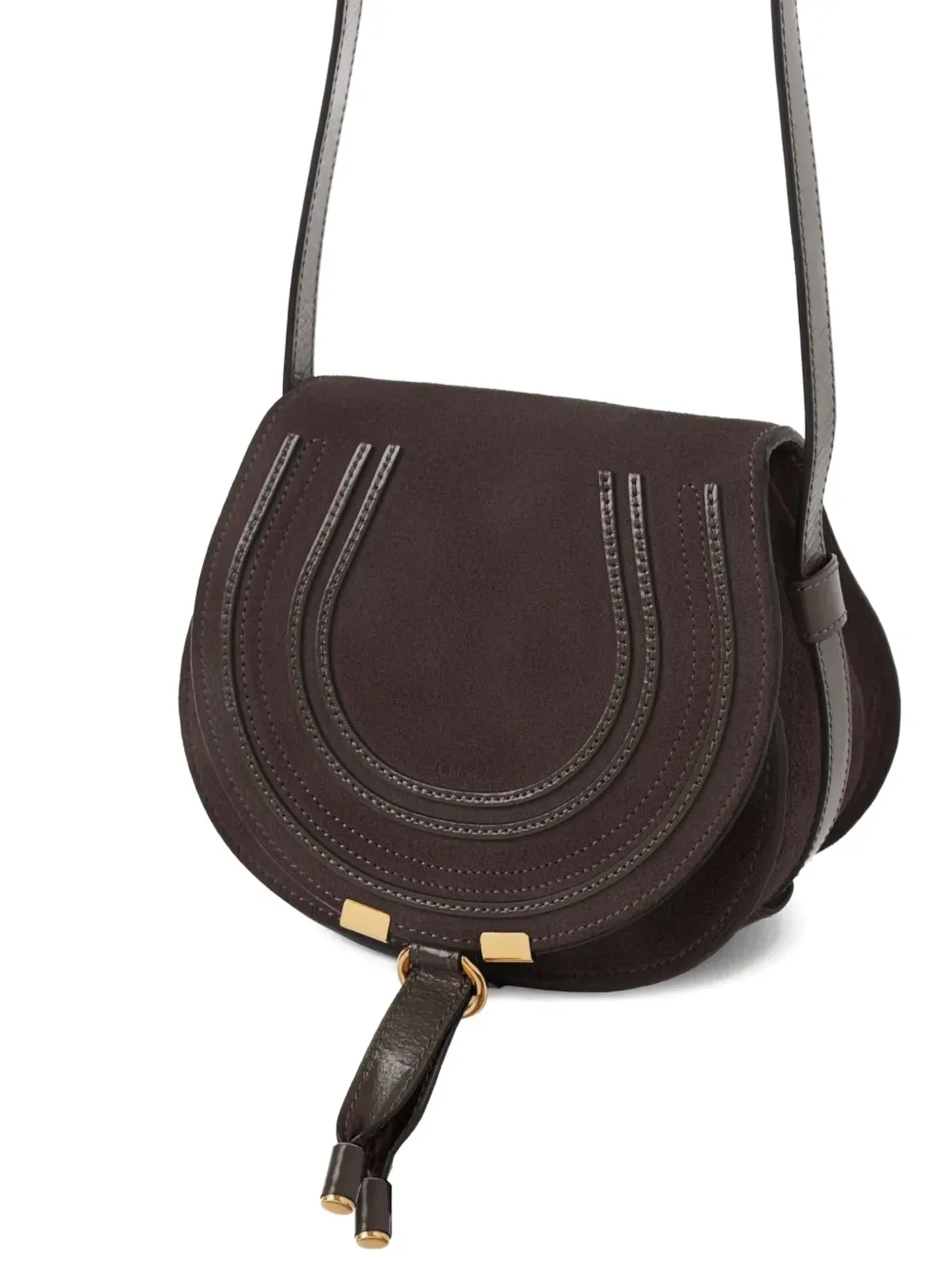 Chloé マルシー レザー ミニバッグ ブラウン - 画像4