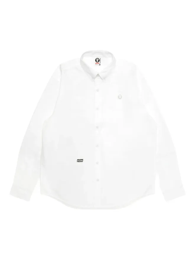 AAPE BY *A BATHING APE® AAPE BY *A BATHING APE® ロゴパッチ ボタンダウンシャツの商品画像