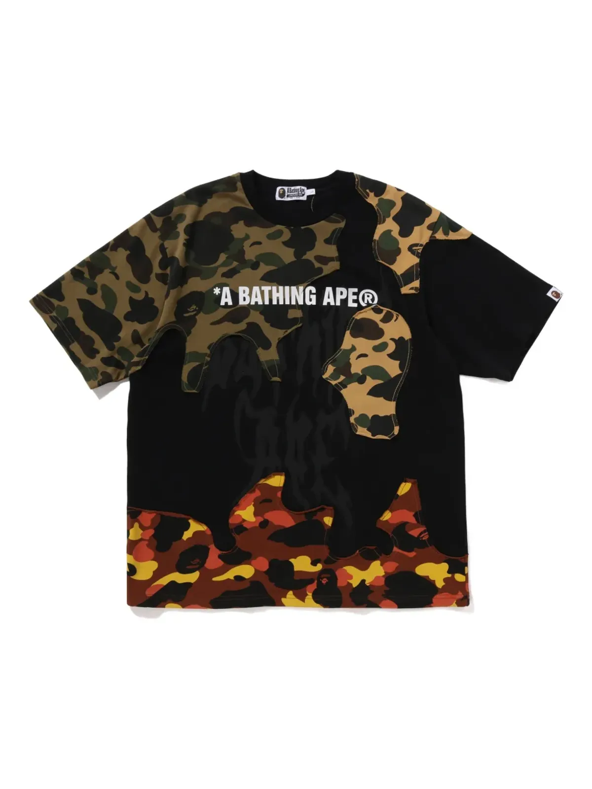 A BATHING APE® カモフラージュパネル Tシャツ - 画像1