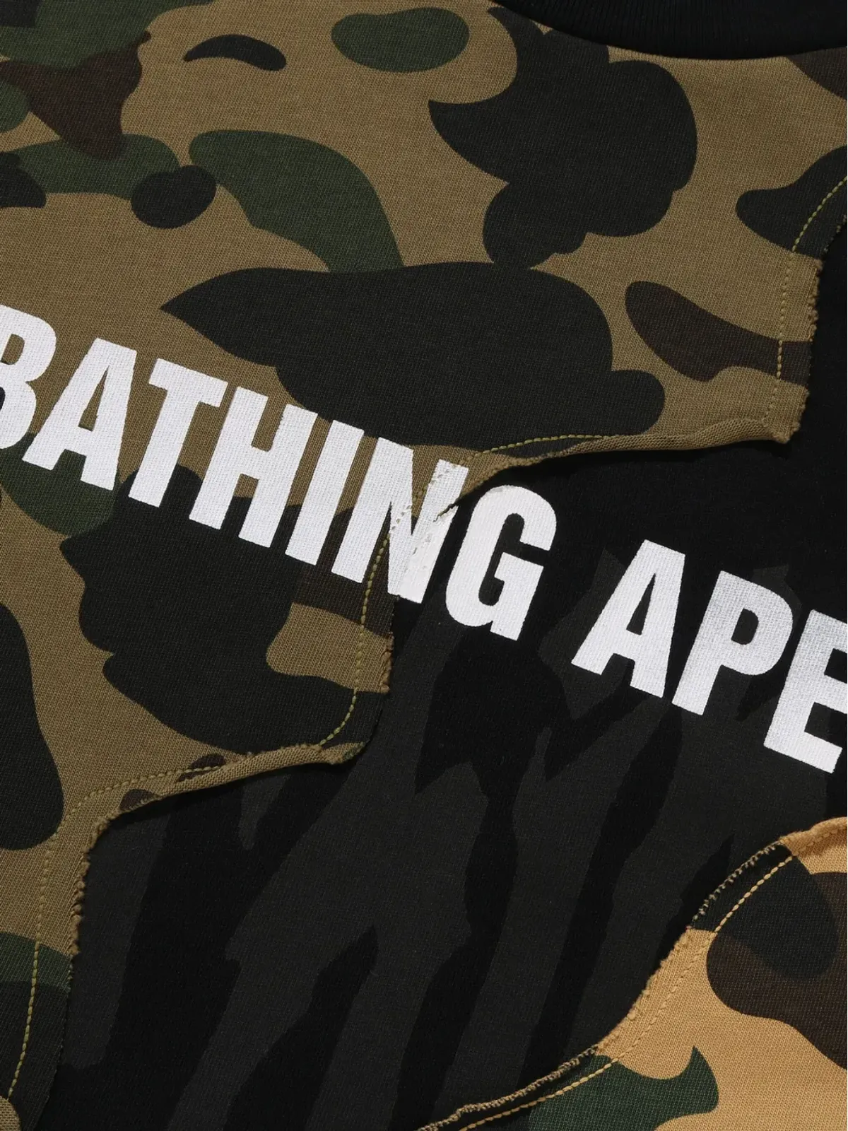 A BATHING APE® カモフラージュパネル Tシャツ - 画像3