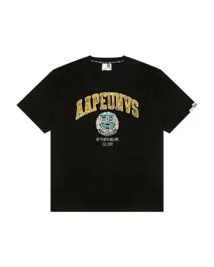 AAPE BY *A BATHING APE® crest T-shirt - Black - サムネイル1
