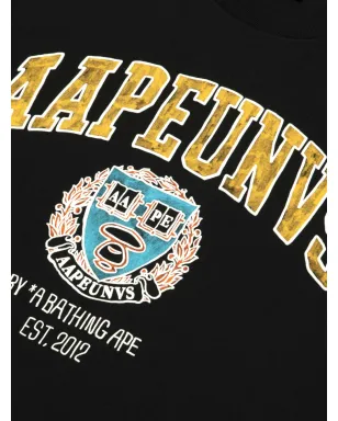 AAPE BY *A BATHING APE® crest T-shirt - Black - サムネイル5