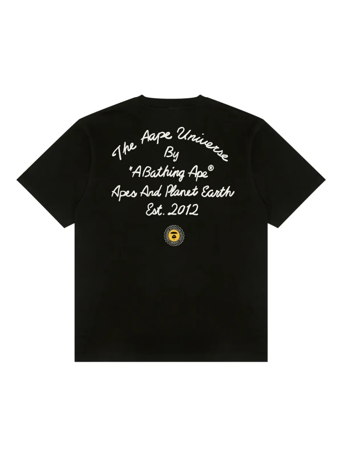 AAPE BY *A BATHING APE® crest T-shirt - Black - 画像2