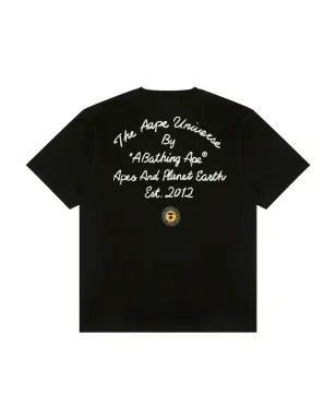 AAPE BY *A BATHING APE® crest T-shirt - Black - サムネイル2