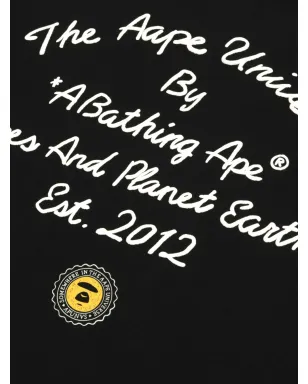 AAPE BY *A BATHING APE® crest T-shirt - Black - サムネイル4