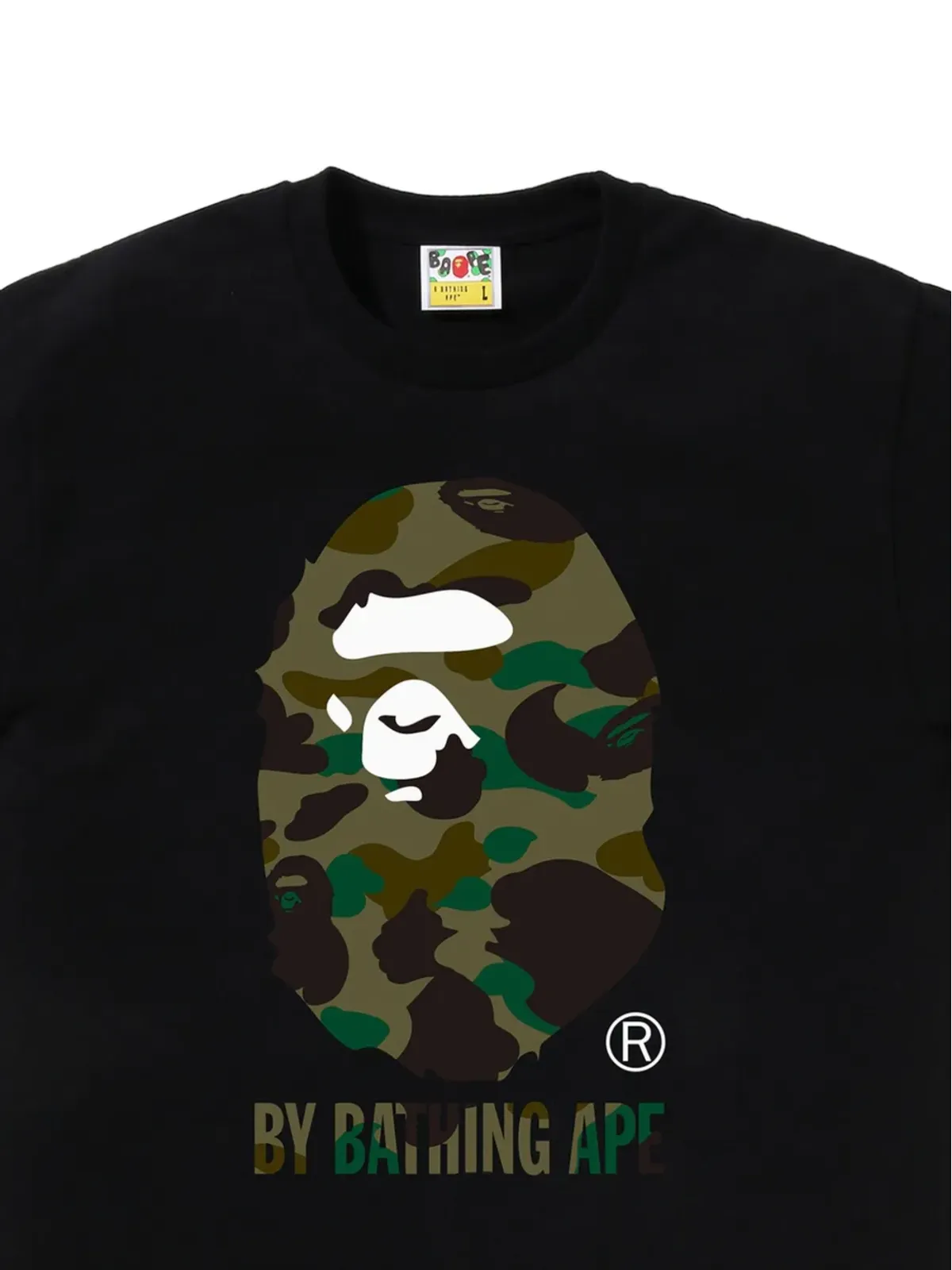 A BATHING APE® 迷彩プリント Ape Head Tシャツ - 画像2