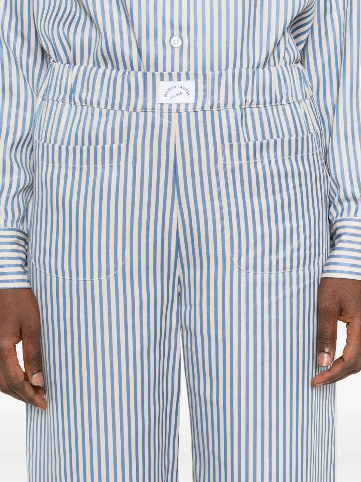 Maison Labiche オウディン ストライプ ワイドレッグ トラウザー - 画像5