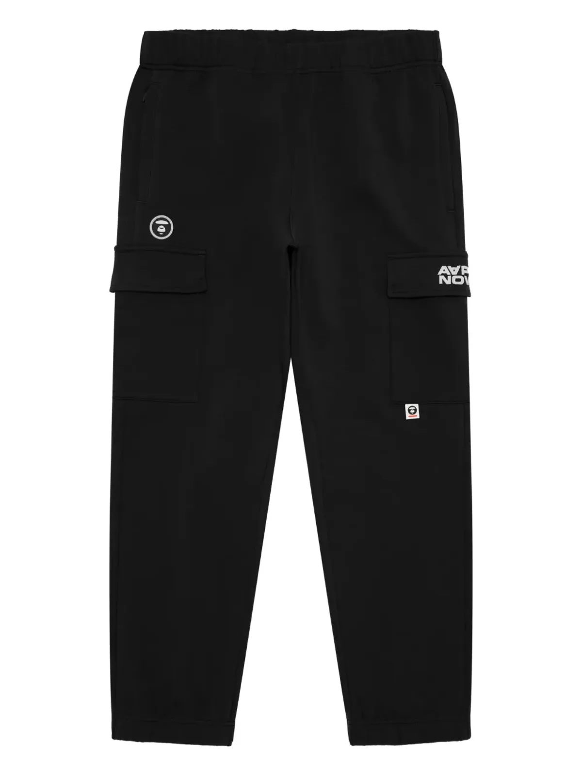 AAPE BY *A BATHING APE® ロゴパッチ アジャスタブルウェスト トラックパンツ - ブラック - 画像1