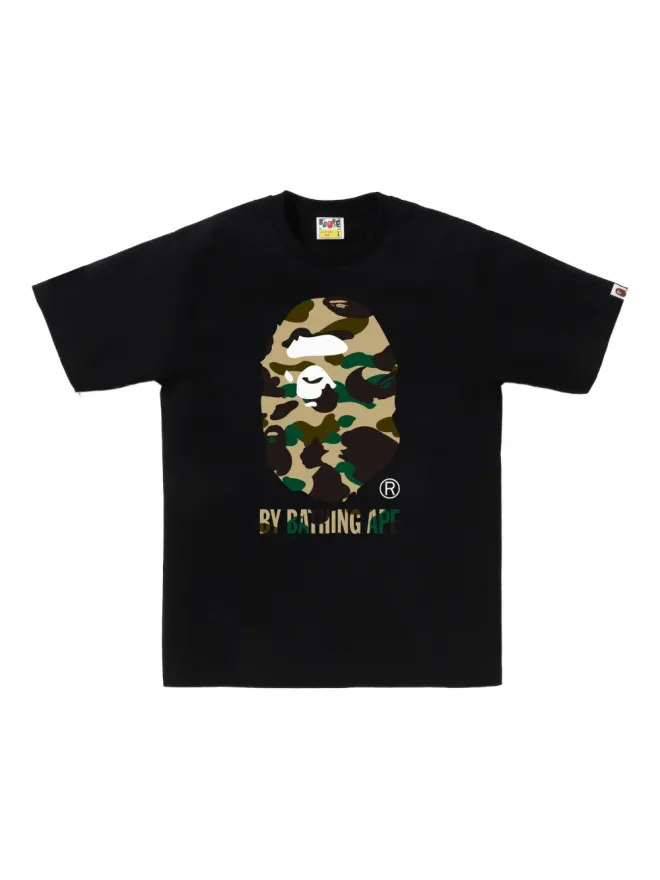A BATHING APE® A BATHING APE® 迷彩プリント ロゴTシャツ（ブラック）の商品画像