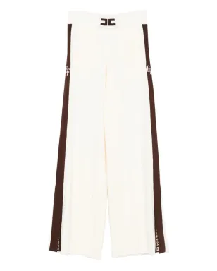 Elisabetta Franchi サイドストライプパンツ - ニュートラル - サムネイル1