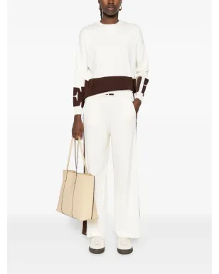 Elisabetta Franchi サイドストライプパンツ - ニュートラル - サムネイル2