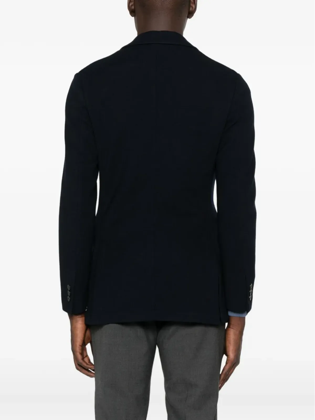 Canali パッチポケット編みブレザー - 画像4